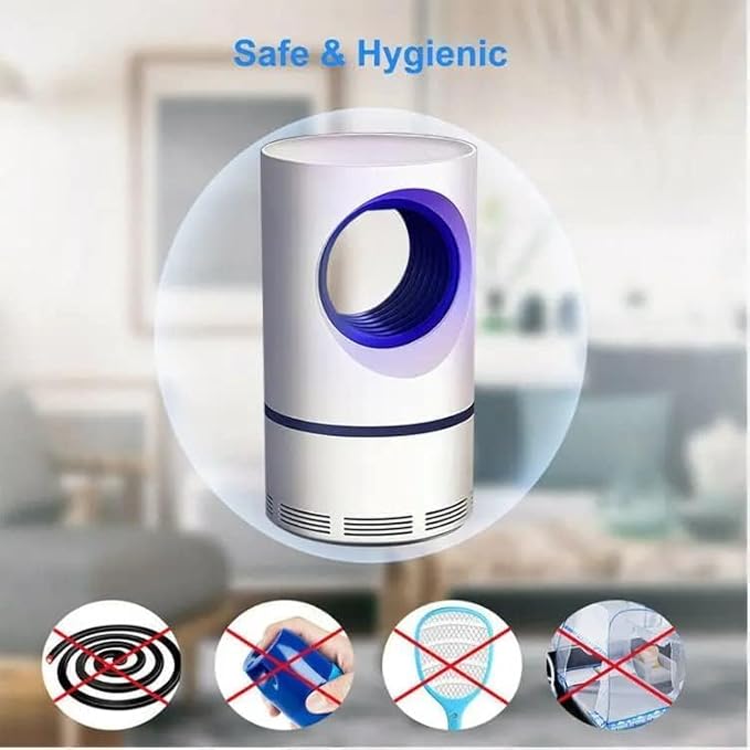 Mosquito Killer Lamp International Eco Friendly Bug Zapper Electric Mosquito Lamp Dual Mosquito Zapper Lamp Indoor Insect Trap Portable Killer Lamp.M61 (White) 3053