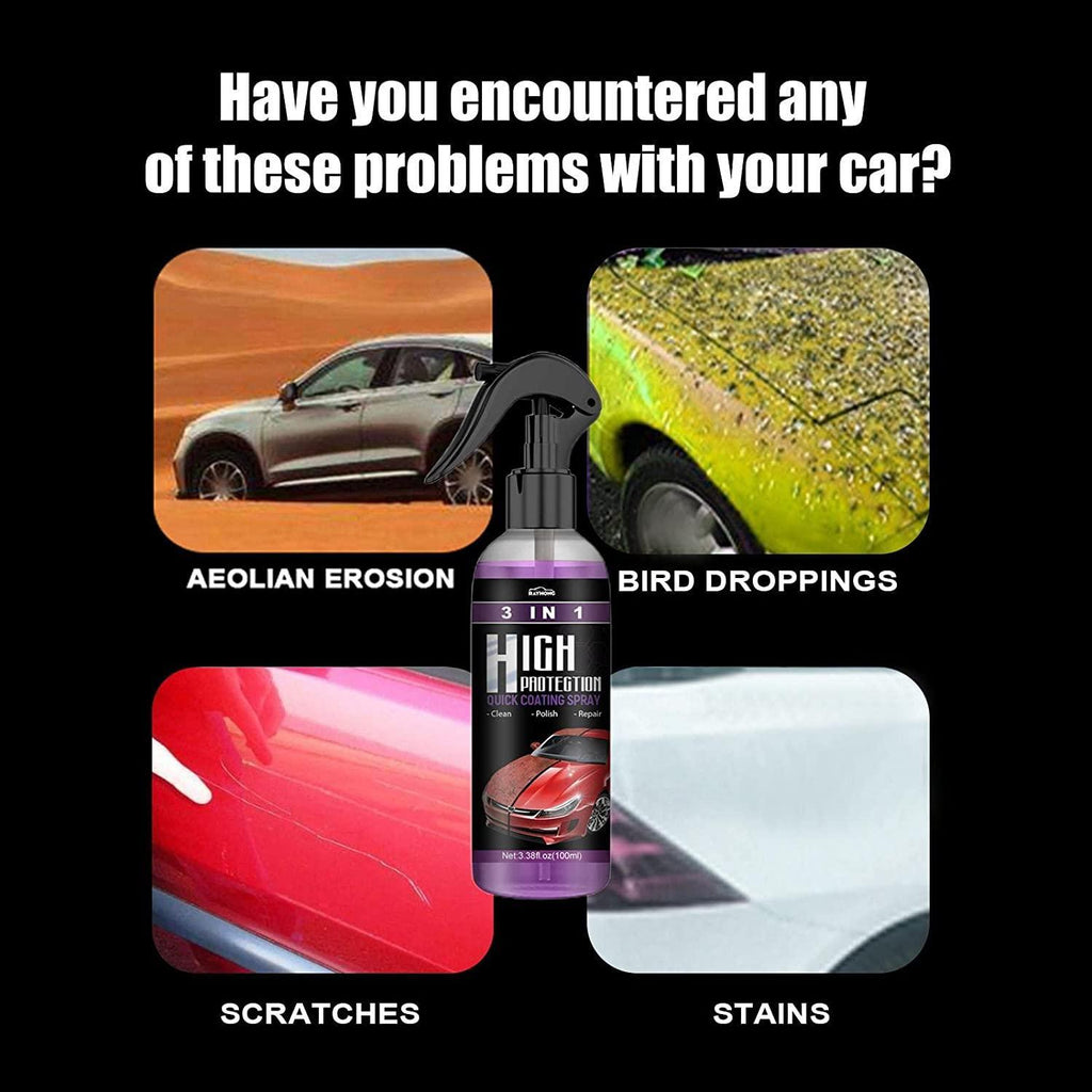 Hydrophobic Polish Nano Coating Agent Car Scratch Spray Cars Polishing for Motorcycles, Boats (Pack of 2) 5912
