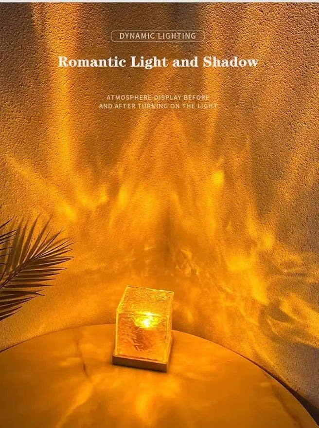 Wave Lamp, Wave Light Cube, Aurora Glow Lamp Crystal Night Light, Romantic Lamp for Room Decor, LED Wave Lights, Room Decor for Kids 19357