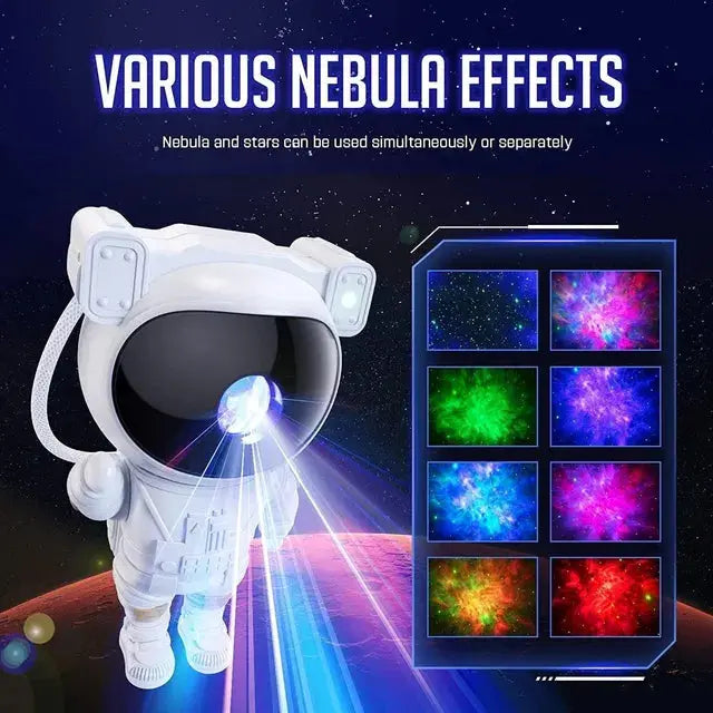 Astronaut Galaxy Projector - 360 Magnetic Head Rotation, Remote Control 22927