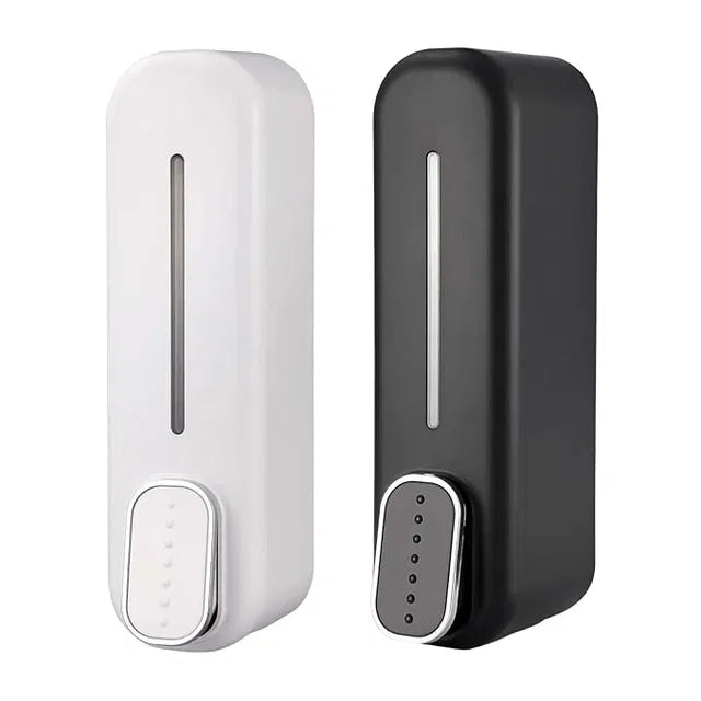 Wall Mount Hand Liquid Shampoo Shower Gel Dispenser for Hotel Bathroom White 25509