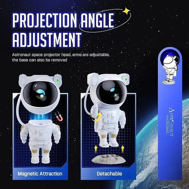Astronaut Galaxy Projector - 360 Magnetic Head Rotation, Remote Control 22927
