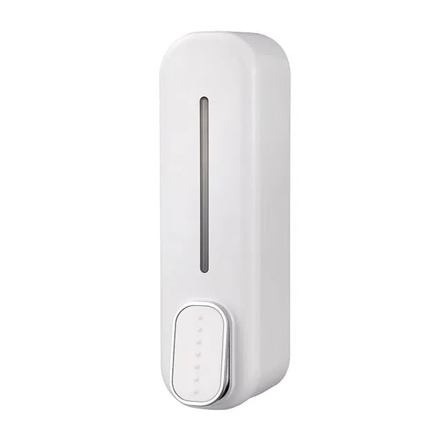 Wall Mount Hand Liquid Shampoo Shower Gel Dispenser for Hotel Bathroom White 25509