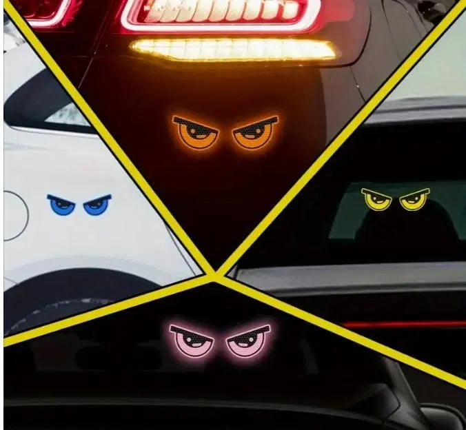 2 Pieces Monster Eyes Car Reflective Stickers Pack of 1 1238